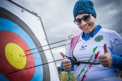 Guendalina Sartori in maglia azzurra