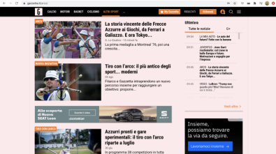 Il tiro con l'arco su Gazzetta.it