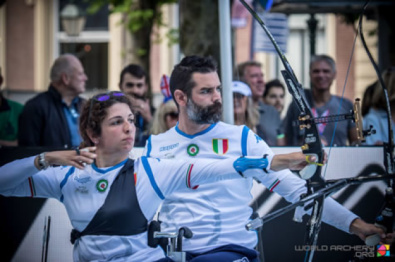 Mijno e Travisani al tiro durante il Mondiale 2019
