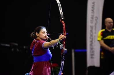 Cinzia Noziglia al tiro