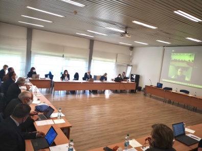 Il Consiglio Federale riunito nell'Aula 5 della Scuola dello Sport