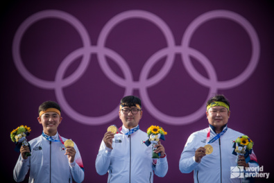 La corea del sud sul podio a squadre maschile