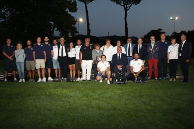 Il Consiglio Federale, gli azzurri e lo staff tecnico