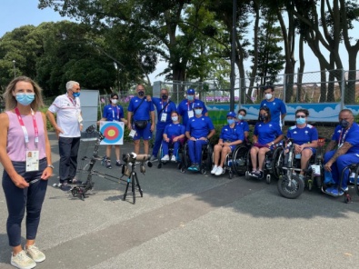 Vezzali con gli azzurri a Tokyo, a distanza di sicurezza