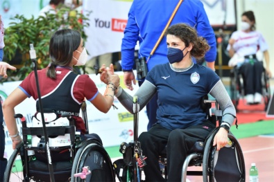 Eisabetta Mijno ed Enza Petrilli durante la finale femminile dell'anno scorso