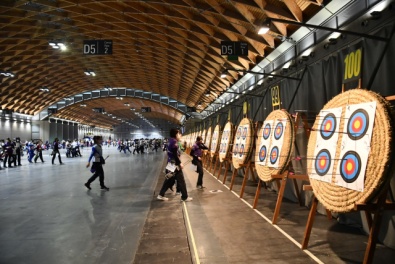 Il campo di gara degli ultimi Campionati Italiani Indoor di Rimini