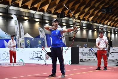 Mauro Nespoli in finale contro Matteo Bilisari