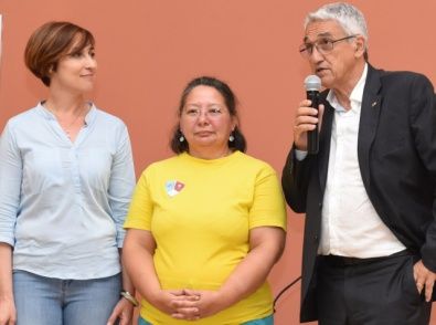 Marilena Giuri alla cerimonia di apertura dei Tricolori 3D 2018