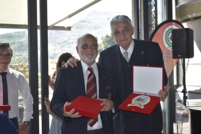Franco Mento e Mario Scarzella alla festa della Toxon