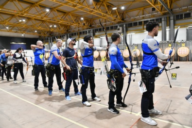 alcuni degli azzurri durante la qualifica