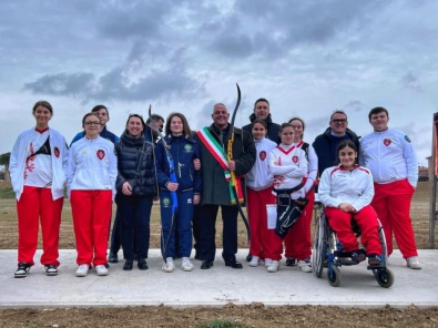 l'inaugurazione del campo della Maremmana Arcieri